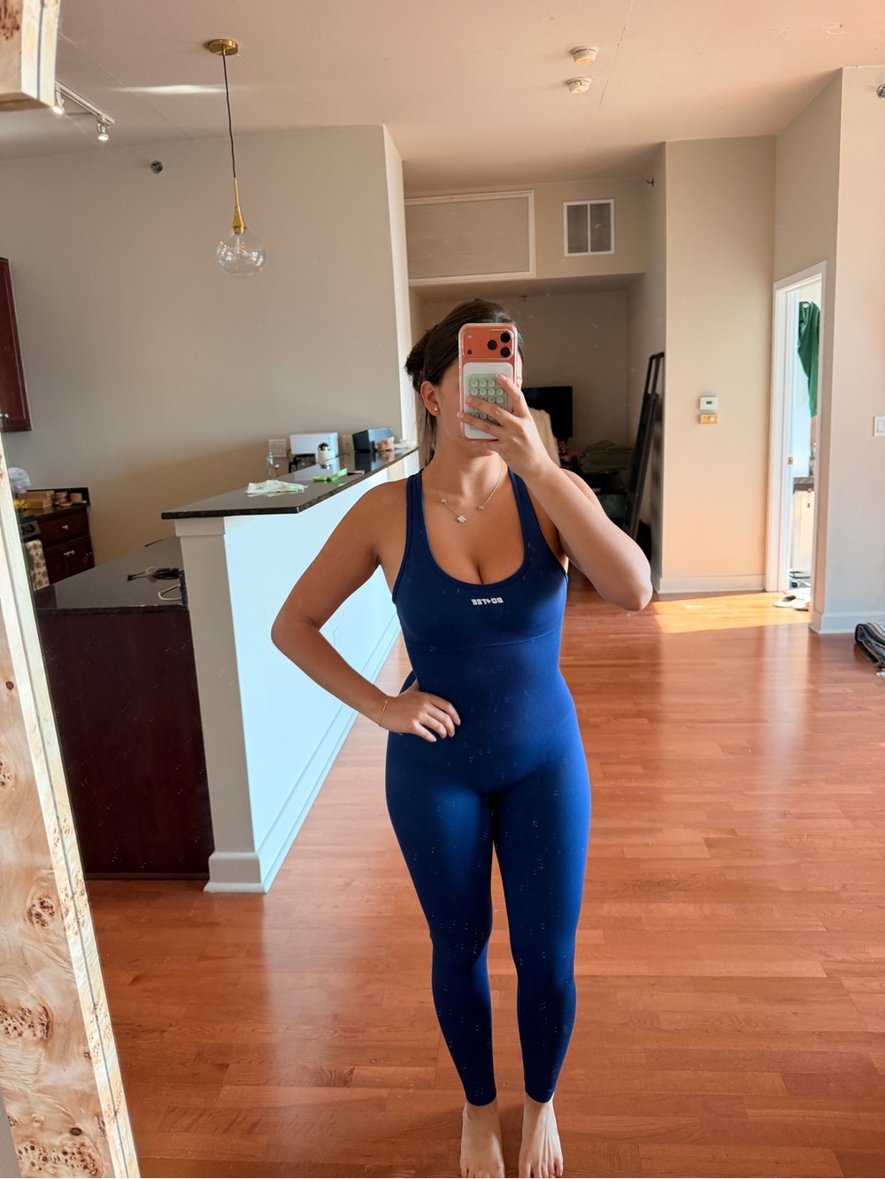 Bo Tee Jumpsuit in Deep Blue
